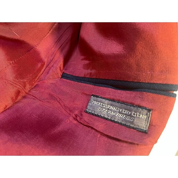 VTG Levis Strauss Business Class Sport Coat Blazer 48R Blue USA - Picture 12 of 12